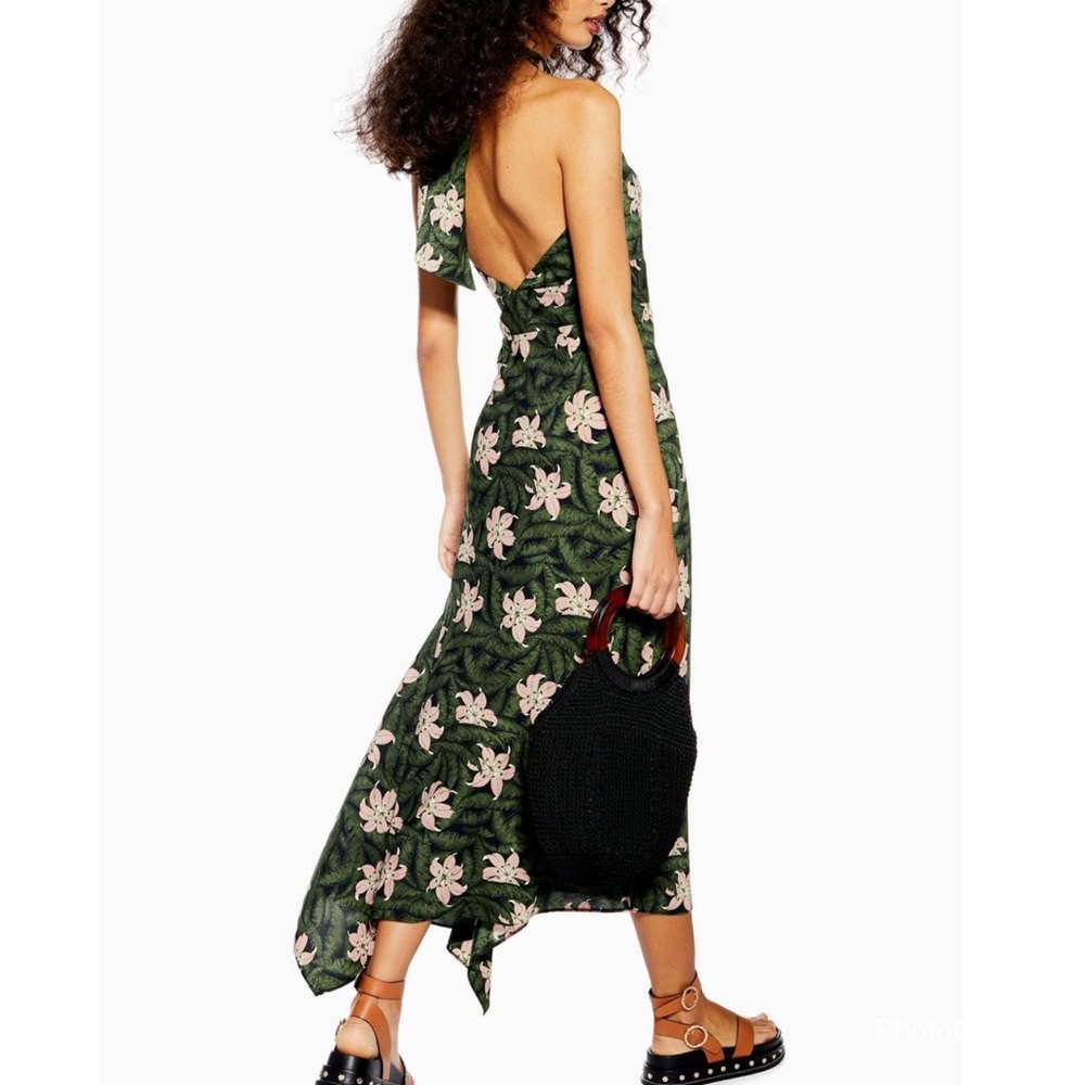 TOPSHOP HIBISCUS FLORAL DRESS - Picture 2 of 6
